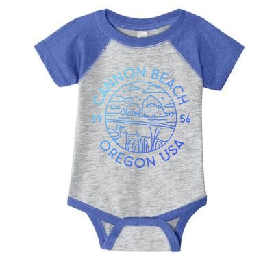 Cannon Beach 1956 Oregon Clatsop Gift Infant Baby Jersey Bodysuit