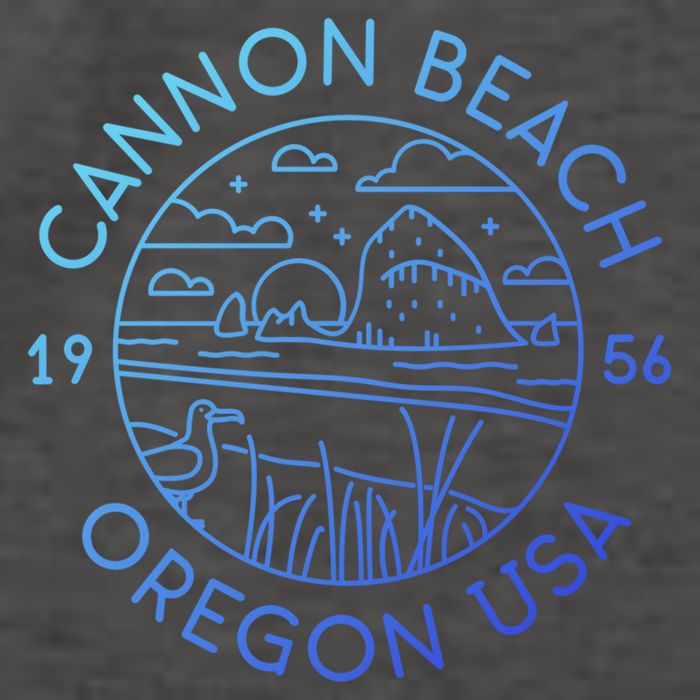 Cannon Beach 1956 Oregon Clatsop Gift Vector Backpack