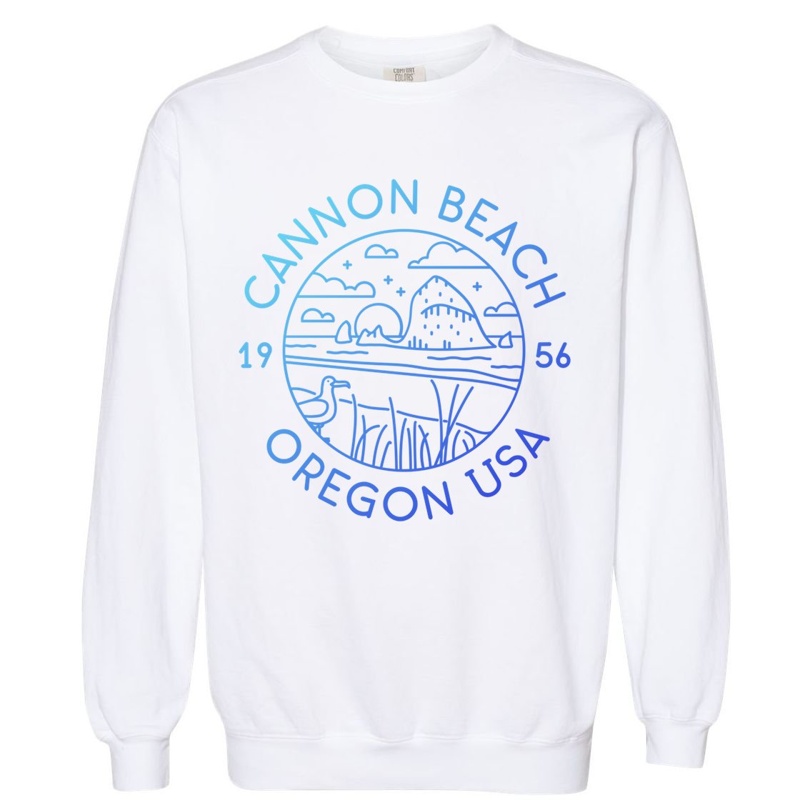 Cannon Beach 1956 Oregon Clatsop Gift Garment-Dyed Sweatshirt
