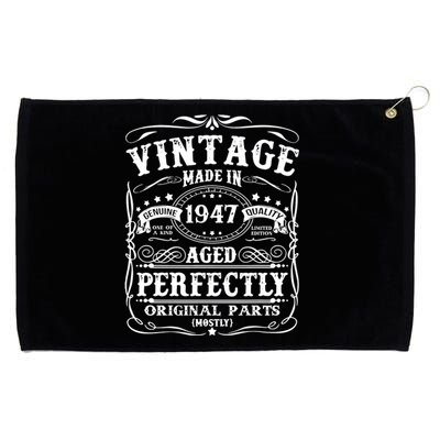 Classic Birthday 1947 Gift 75th Birthday Grommeted Golf Towel