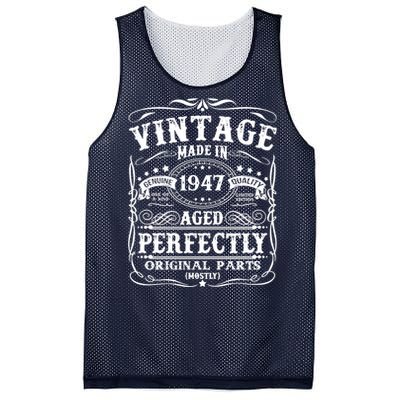 Classic Birthday 1947 Gift 75th Birthday Mesh Reversible Basketball Jersey Tank