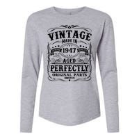 Classic Birthday 1947 Gift 75th Birthday Womens Cotton Relaxed Long Sleeve T-Shirt