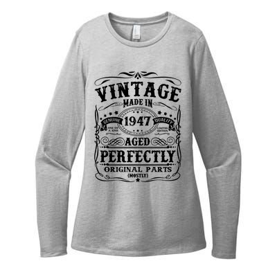 Classic Birthday 1947 Gift 75th Birthday Womens CVC Long Sleeve Shirt