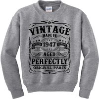 Classic Birthday 1947 Gift 75th Birthday Kids Sweatshirt