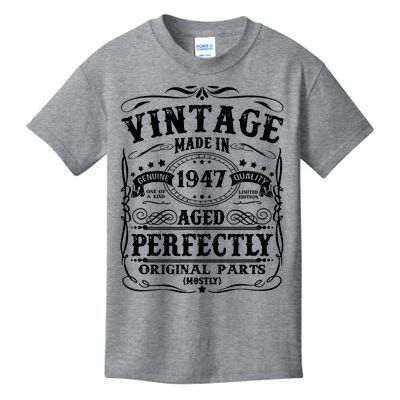 Classic Birthday 1947 Gift 75th Birthday Kids T-Shirt