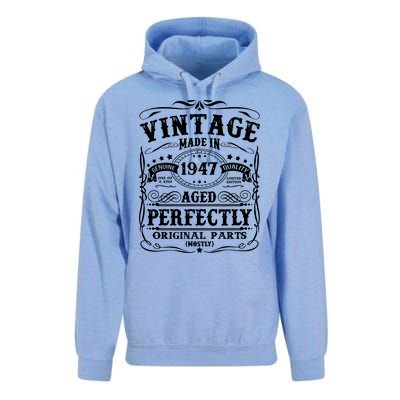 Classic Birthday 1947 Gift 75th Birthday Unisex Surf Hoodie