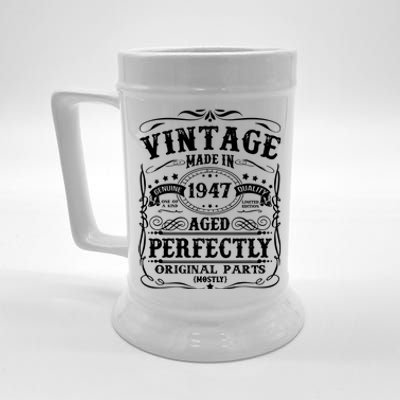 Classic Birthday 1947 Gift 75th Birthday Beer Stein