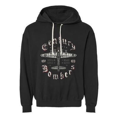 Century Bombers 100th Bomb Group B17 Garment-Dyed Fleece Hoodie