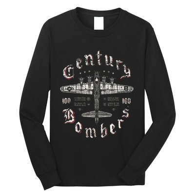 Century Bombers 100th Bomb Group B17 Long Sleeve Shirt