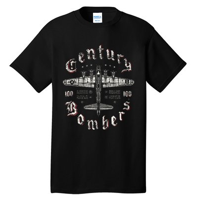 Century Bombers 100th Bomb Group B17 Tall T-Shirt