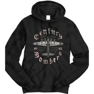 Century Bombers 100th Bomb Group B17 Tie Dye Hoodie