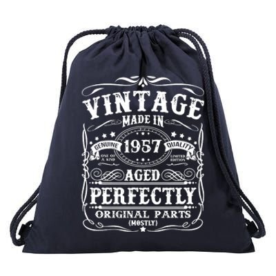 Classic Birthday 1957 Gift 65th Birthday Drawstring Bag