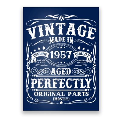 Classic Birthday 1957 Gift 65th Birthday Poster