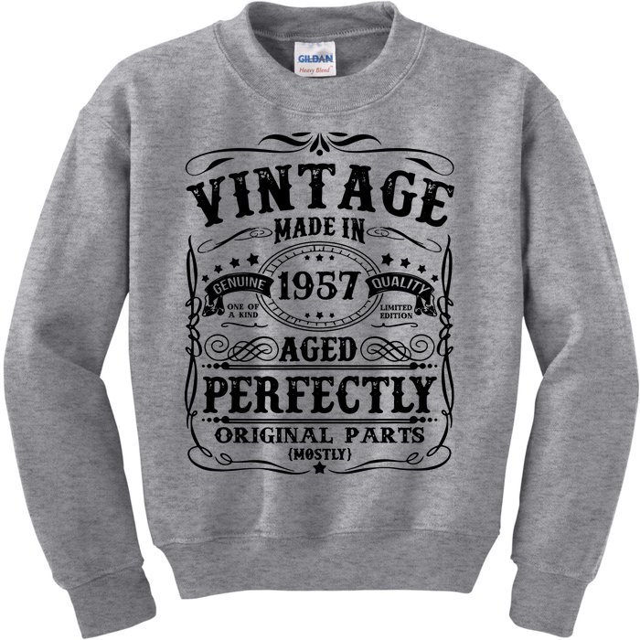 Classic Birthday 1957 Gift 65th Birthday Kids Sweatshirt