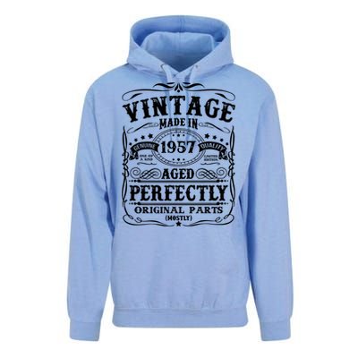 Classic Birthday 1957 Gift 65th Birthday Unisex Surf Hoodie