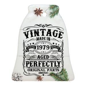 Classic Birthday 1979 Gift 43rd Birthday Ceramic Bell Ornament