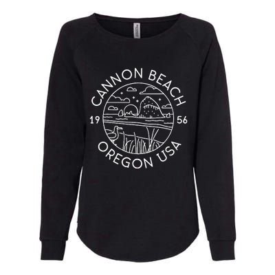 Cannon Beach 1956 Oregon Clatsop Womens California Wash Sweatshirt