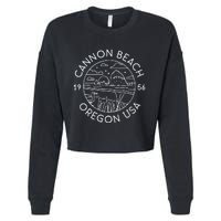 Cannon Beach 1956 Oregon Clatsop Cropped Pullover Crew