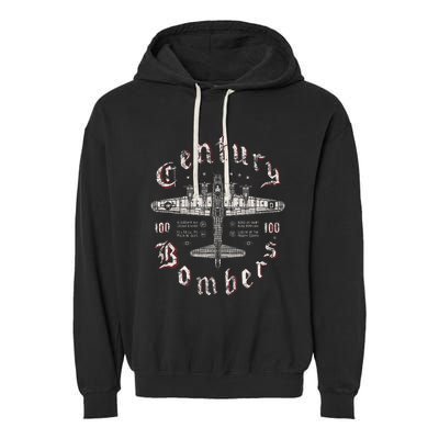 Century Bombers 100th Bomb Group B 17 Garment-Dyed Fleece Hoodie