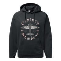 Century Bombers 100th Bomb Group B 17 Performance Fleece Hoodie