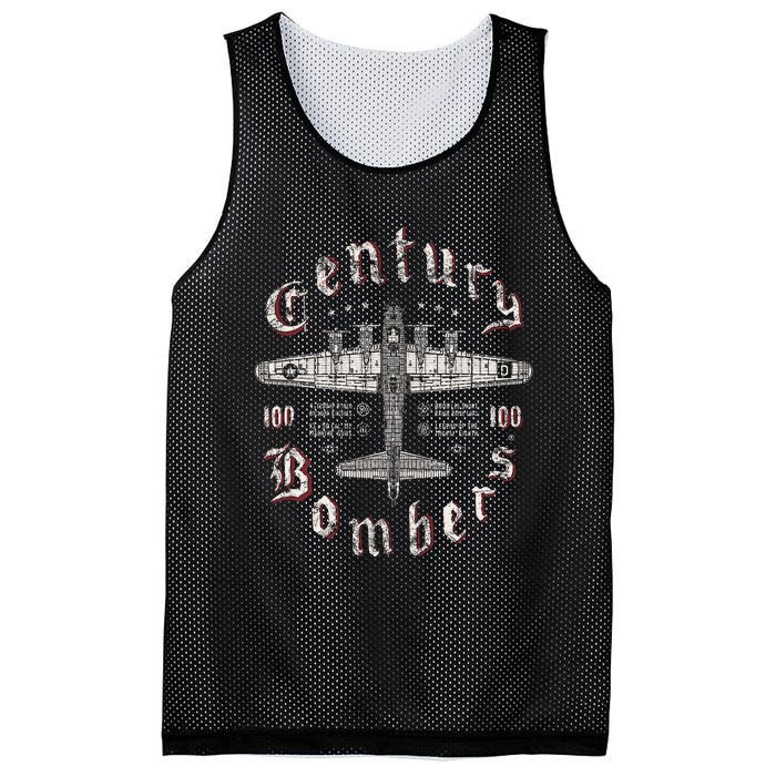 Century Bombers 100th Bomb Group B 17 Mesh Reversible Basketball Jersey Tank