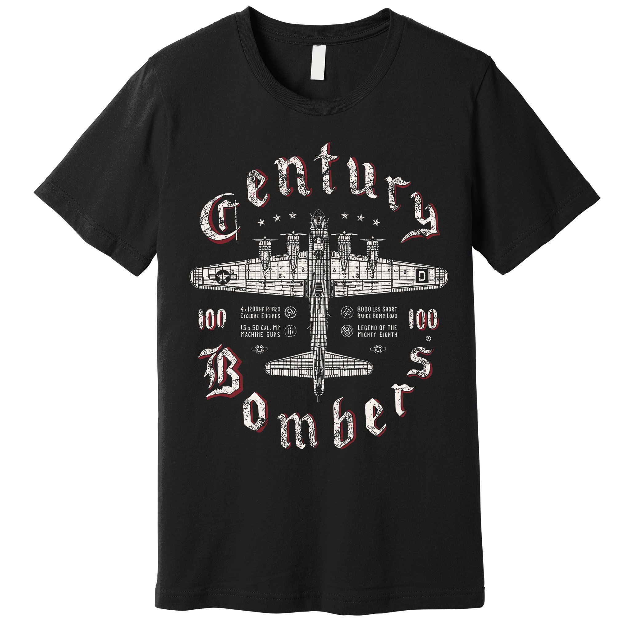 Century Bombers 100th Bomb Group B 17 Premium T-Shirt