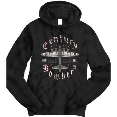 Century Bombers 100th Bomb Group B 17 Tie Dye Hoodie