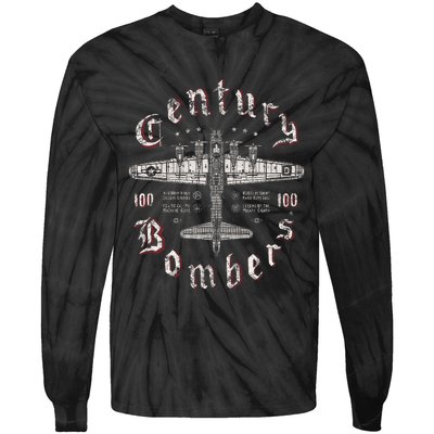 Century Bombers 100th Bomb Group B 17 Tie-Dye Long Sleeve Shirt