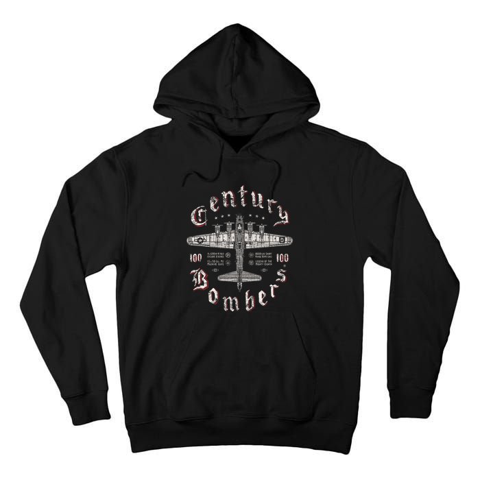 Century Bombers 100th Bomb Group B 17 Tall Hoodie