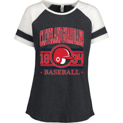 Cleveland Baseball 1894 Team Supporter Enza Ladies Jersey Colorblock Tee