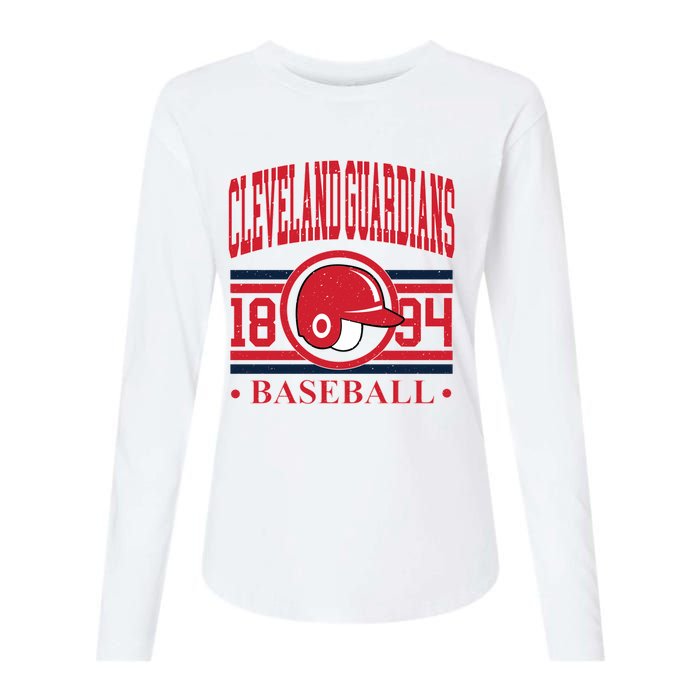 Cleveland Baseball 1894 Team Supporter Womens Cotton Relaxed Long Sleeve T-Shirt