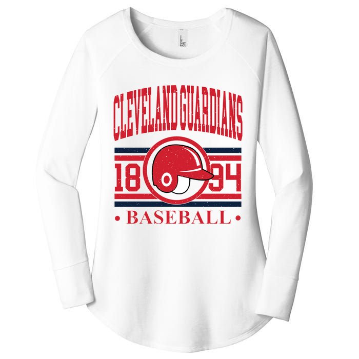 Cleveland Baseball 1894 Team Supporter Women's Perfect Tri Tunic Long Sleeve Shirt