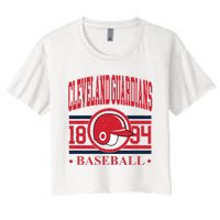 Cleveland Baseball 1894 Team Supporter Women's Crop Top Tee