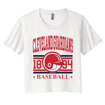 Cleveland Baseball 1894 Team Supporter Women's Crop Top Tee