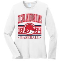 Cleveland Baseball 1894 Team Supporter Ladies Long Sleeve Shirt