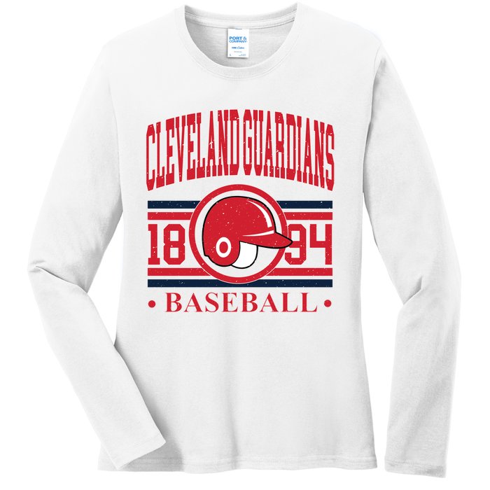 Cleveland Baseball 1894 Team Supporter Ladies Long Sleeve Shirt