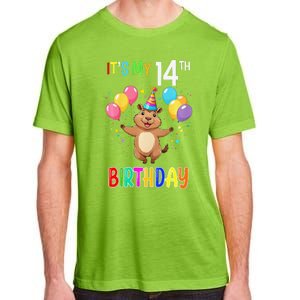 Capybara Birthday 14 Birthday Party 14th Birthday Adult ChromaSoft Performance T-Shirt