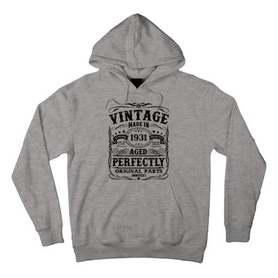 Classic Birthday 1931 Gift 91st Birthday Hoodie