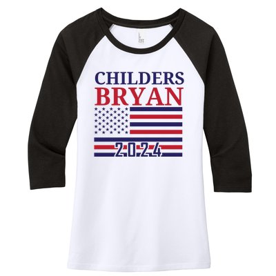 Childers Bryan 2024 Women's Tri-Blend 3/4-Sleeve Raglan Shirt