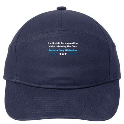 Cory Booker 25 Hours 4 Minutes Senator Cỏy Filibooker 7-Panel Snapback Hat