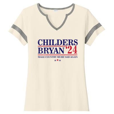 Childers Bryan 2024 Election Make Country Great Again Ladies Halftime Notch Neck Tee