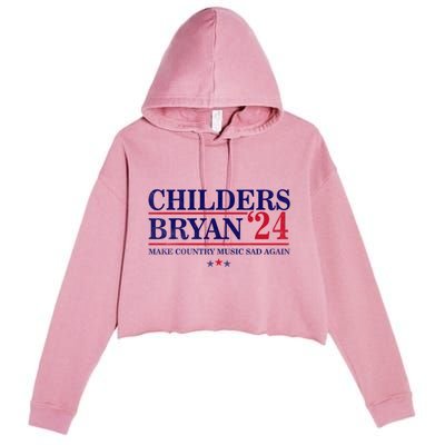 Childers Bryan 2024 Election Make Country Great Again Crop Fleece Hoodie