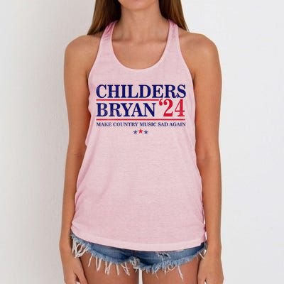 Childers Bryan 2024 Election Make Country Great Again Women's Knotted Racerback Tank