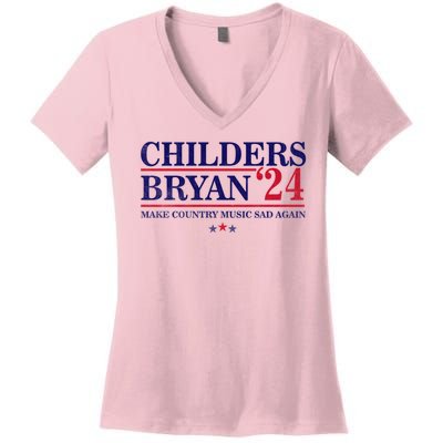 Childers Bryan 2024 Election Make Country Great Again Women's V-Neck T-Shirt