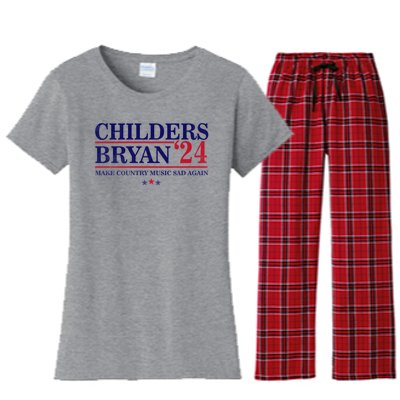 Childers Bryan 2024 Election Make Country Great Again Women's Flannel Pajama Set