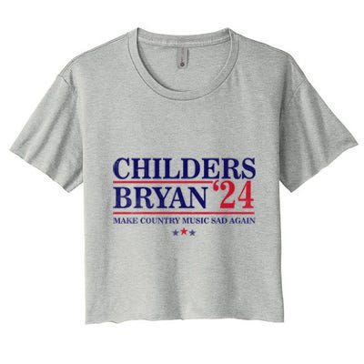 Childers Bryan 2024 Election Make Country Great Again Women's Crop Top Tee