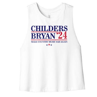 Childers Bryan 2024 Election Make Country Great Again Women's Racerback Cropped Tank