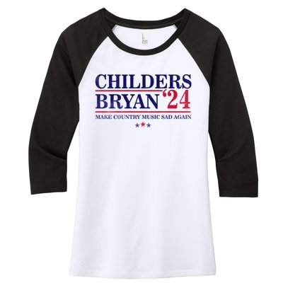 Childers Bryan 2024 Election Make Country Great Again Women's Tri-Blend 3/4-Sleeve Raglan Shirt