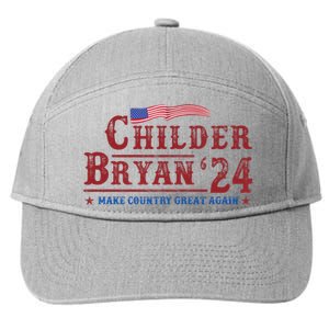 Childers Bryan 2024 Election Make Country Great Again 7-Panel Snapback Hat