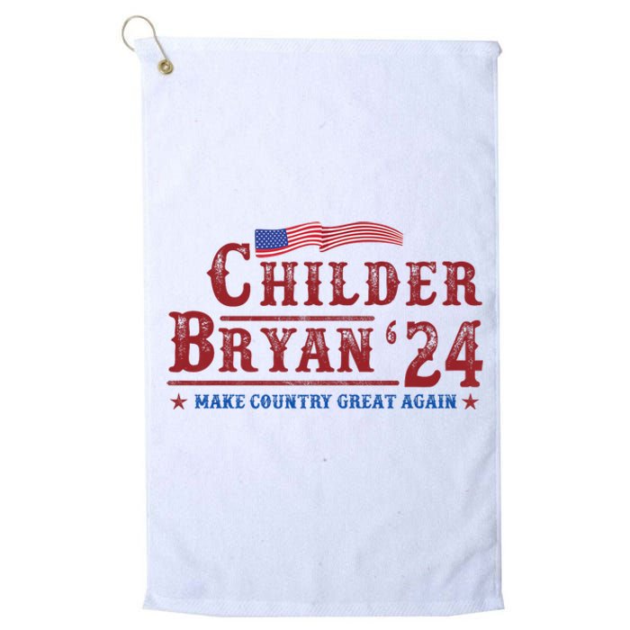 Childers Bryan 2024 Election Make Country Great Again Platinum Collection Golf Towel